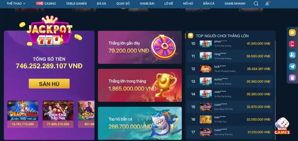 Giao diện ứng dụng TF88